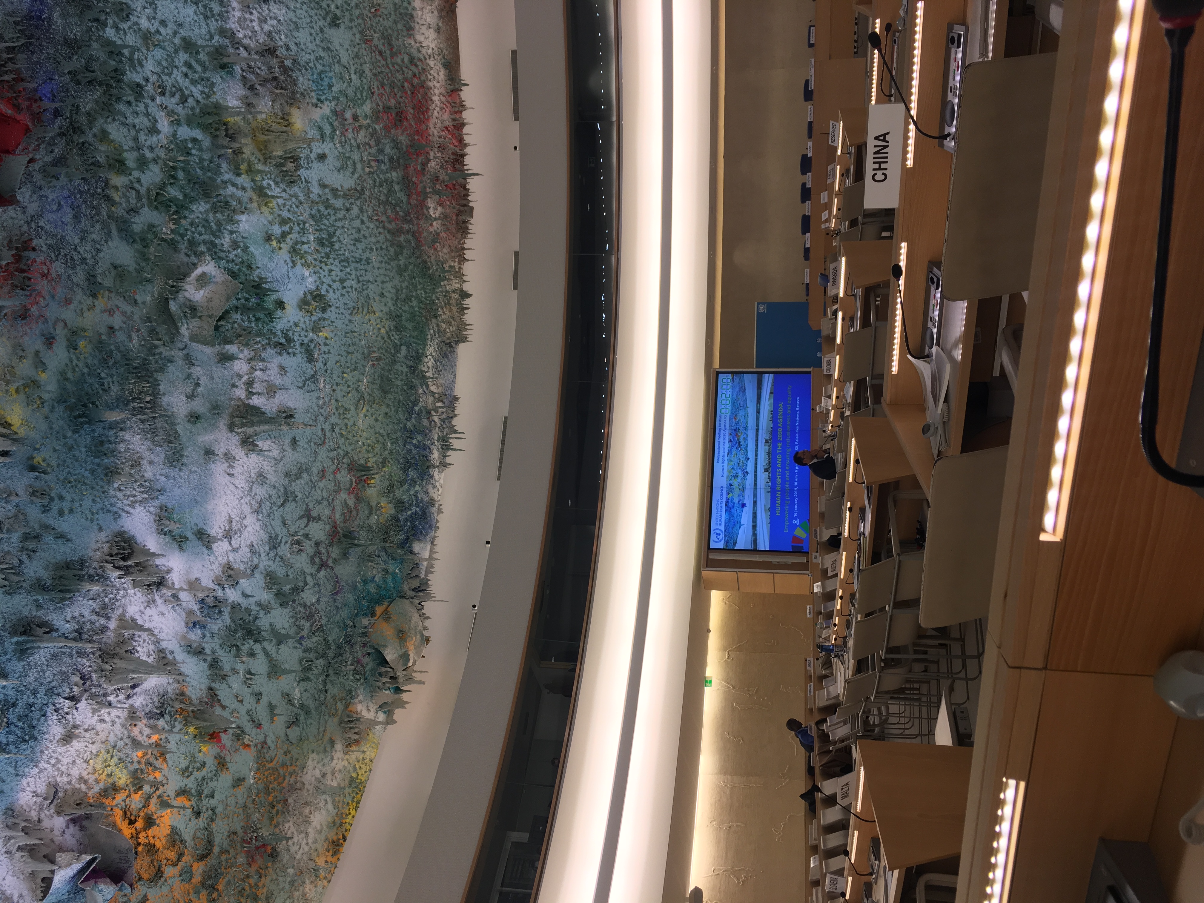 View from the UN human rights council in Geneva