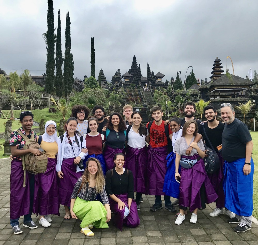 A trip to Bali with a theater class (also paid for by the university)