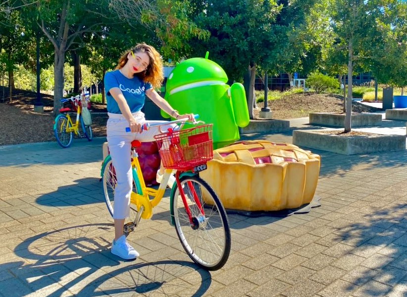 Visiting Google Campus during my internship, Summer 2021