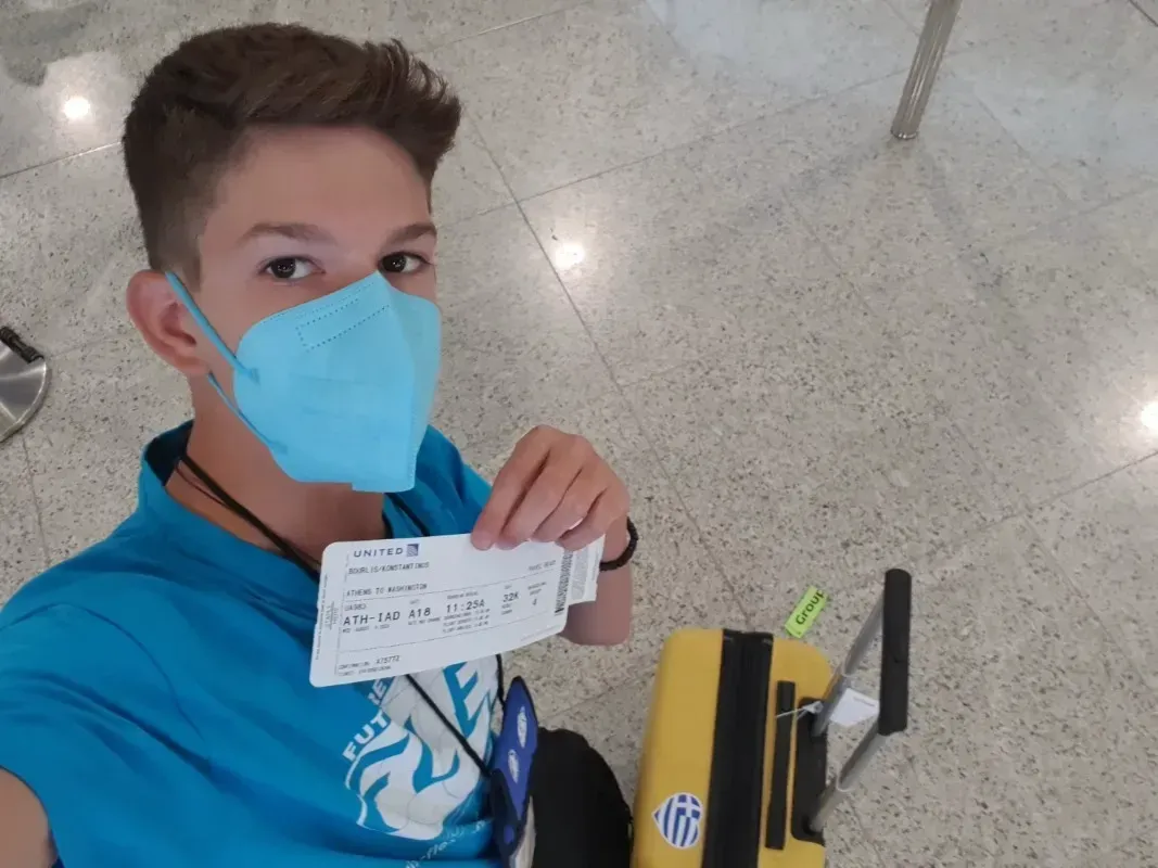 Meu voo para os EUA