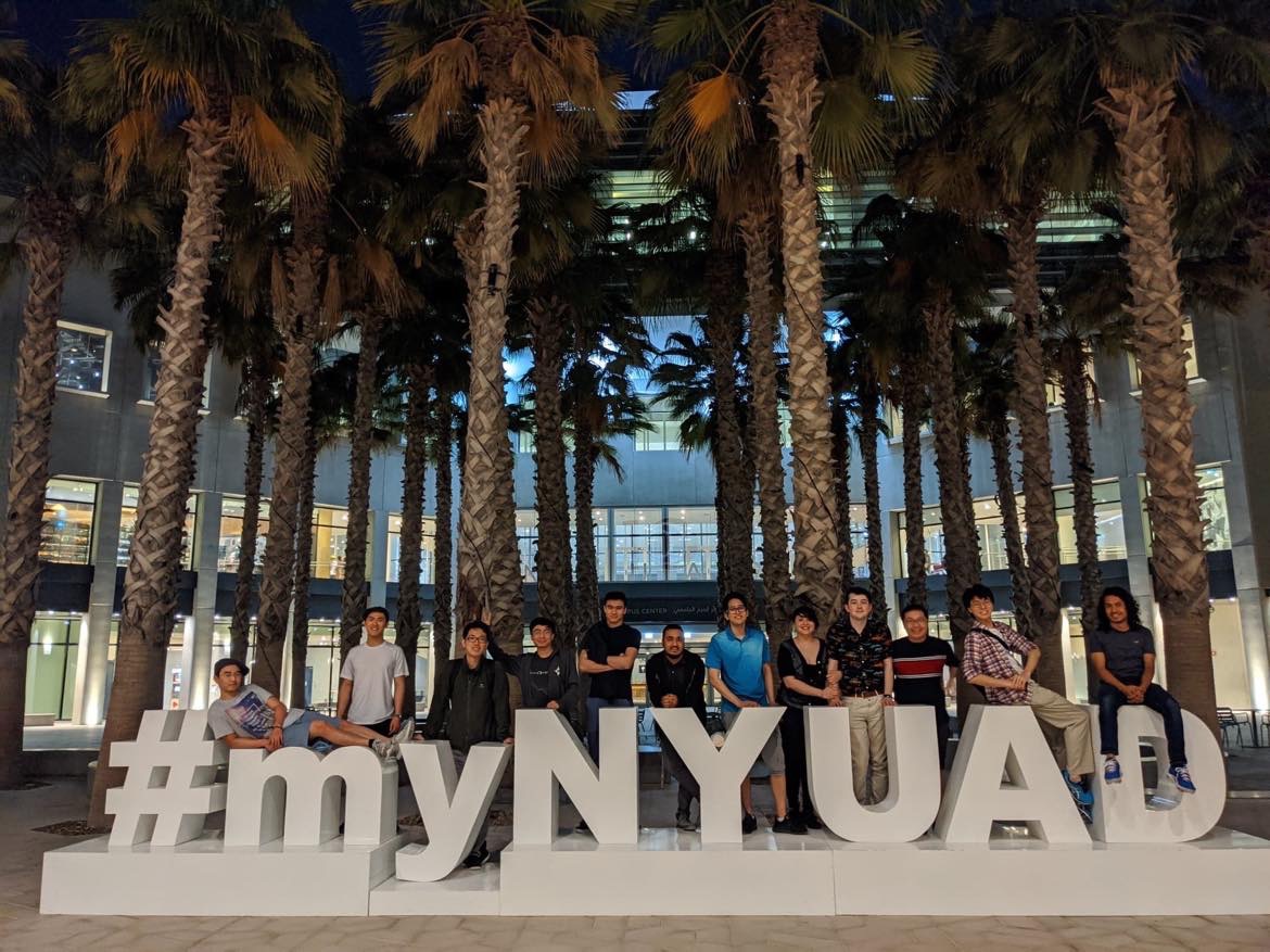 Picture with my classmates at #myNYUAD