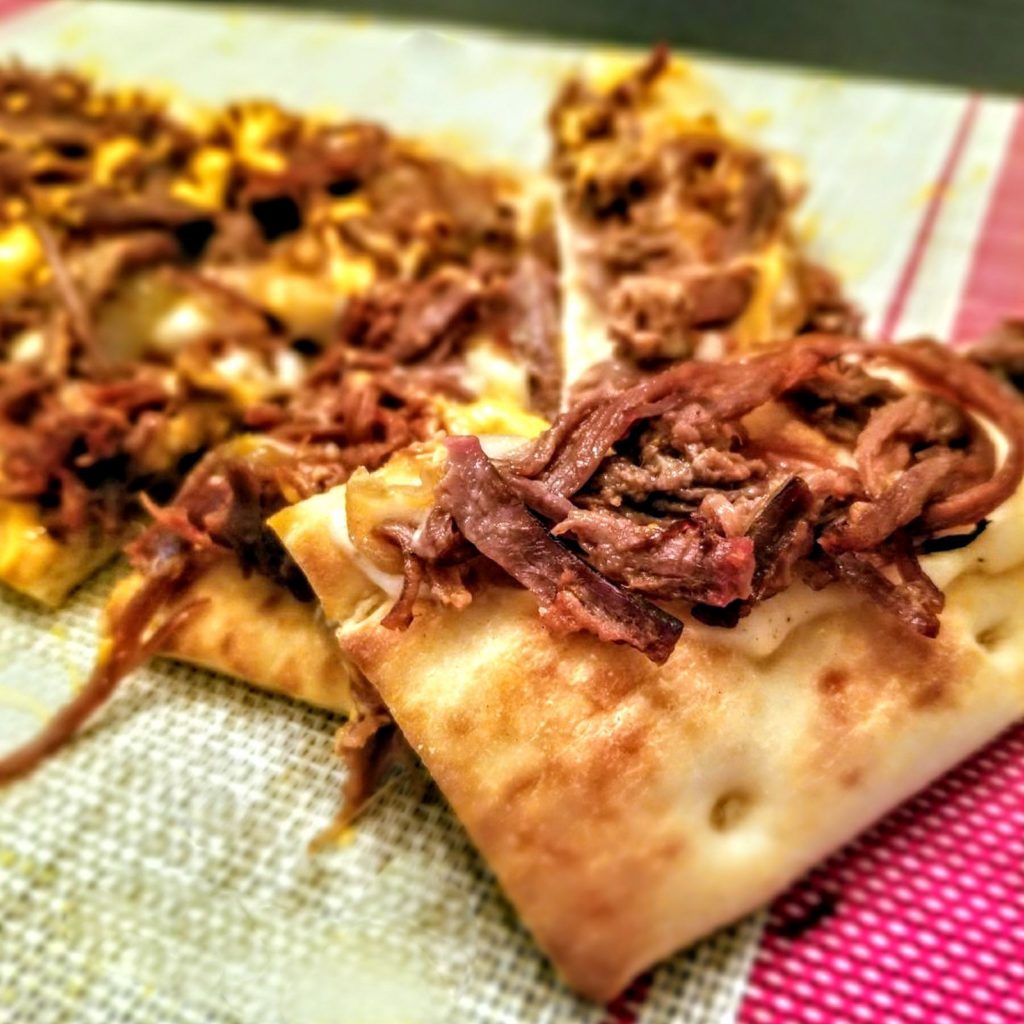 Heavenly Pulled Beef (Flatbread) Pizza It’s So Good! Boro Park 24