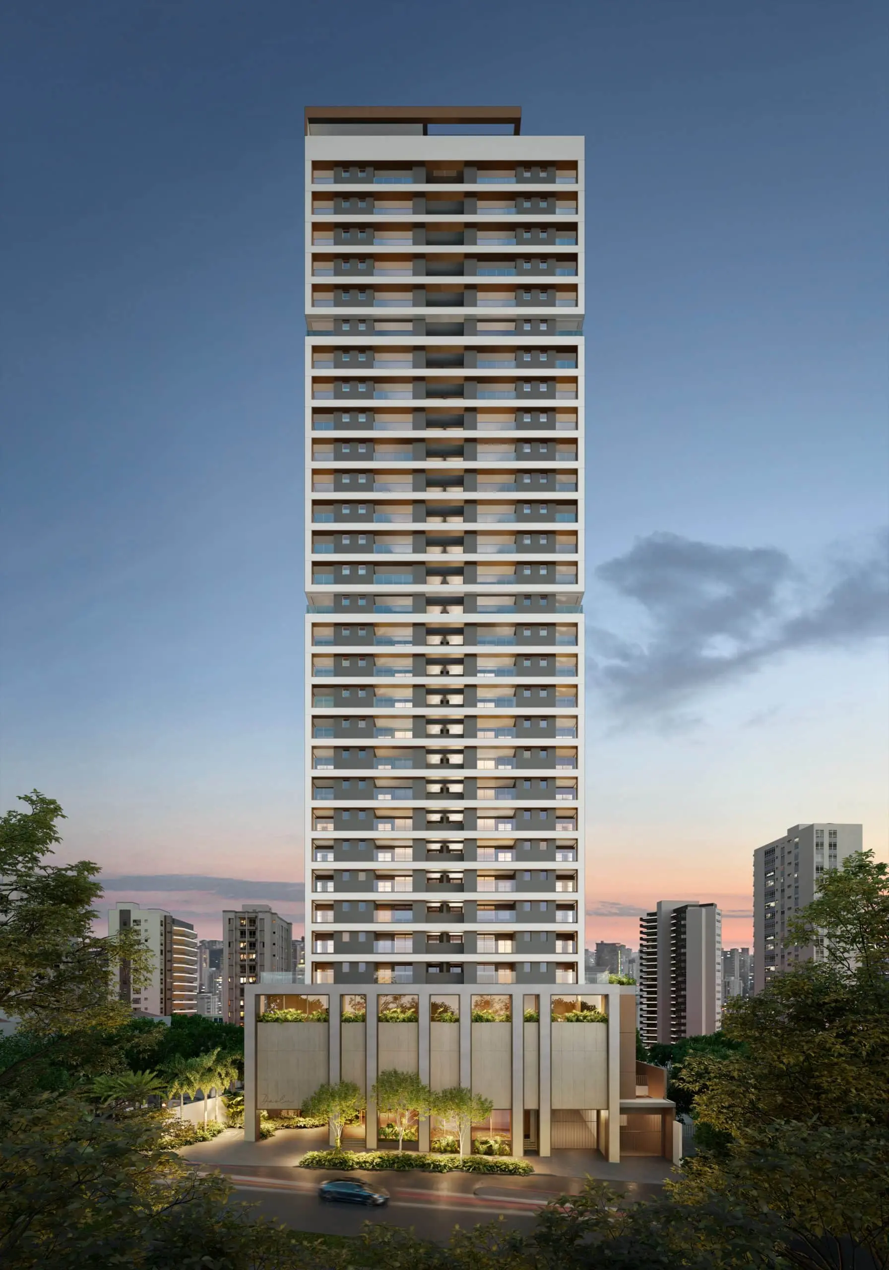DASLU RESIDENCES SP — fachada em Jardins, São Paulo