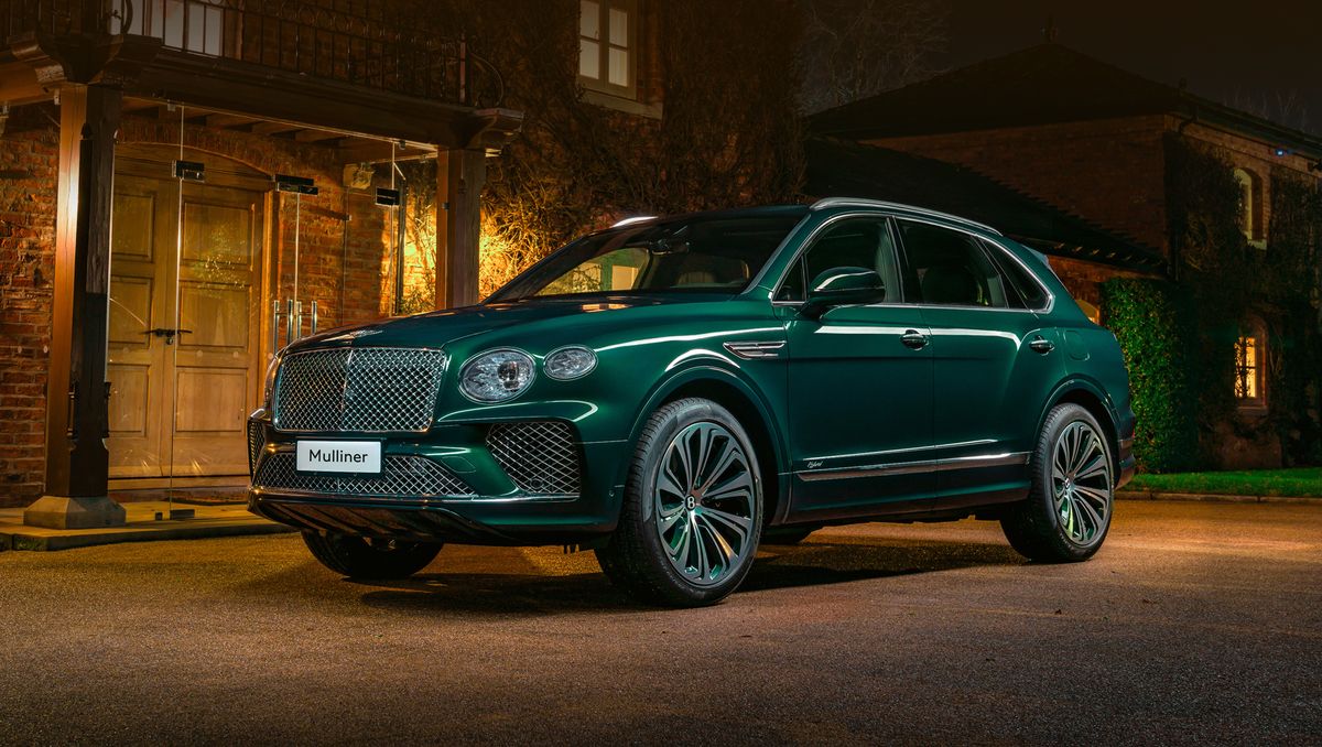 Кроссовер Bentley Bentayga Hybrid зазеленел в ателье Mulliner | BOSS AUTO