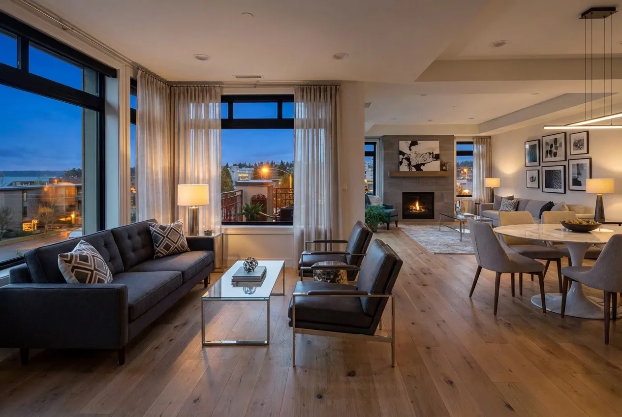 Room transformed to Evening Ambiance style