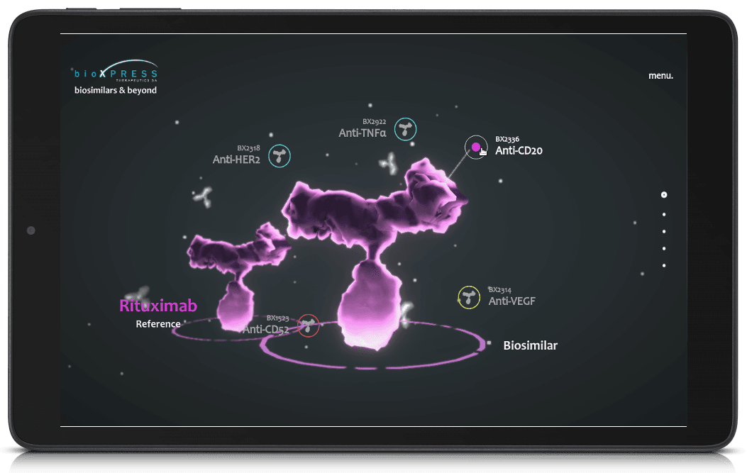 Bioxpress interactive 3D web animation