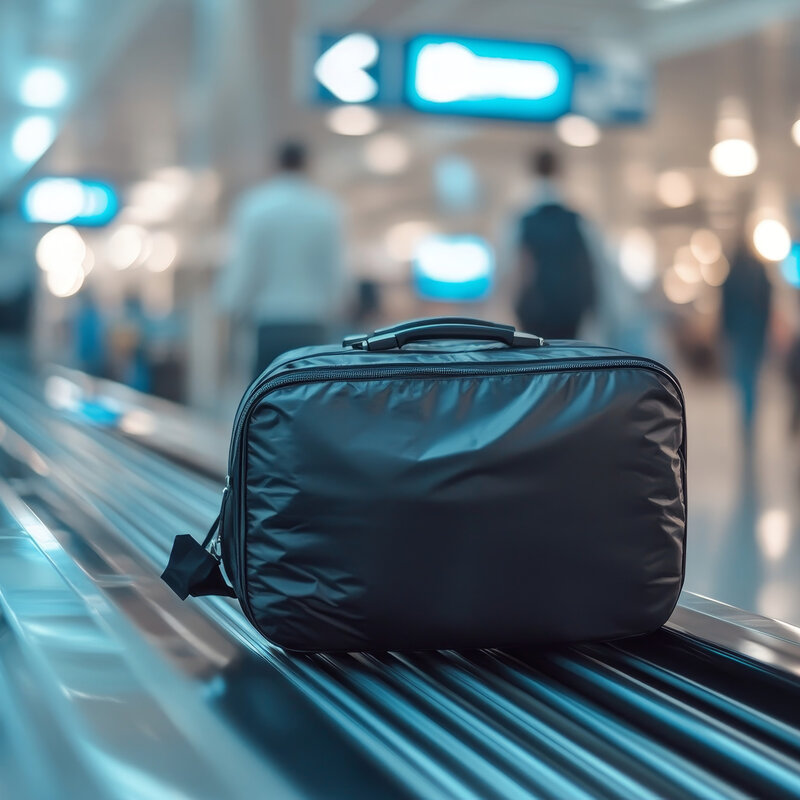 A fekete bőrönd nem jó választás.