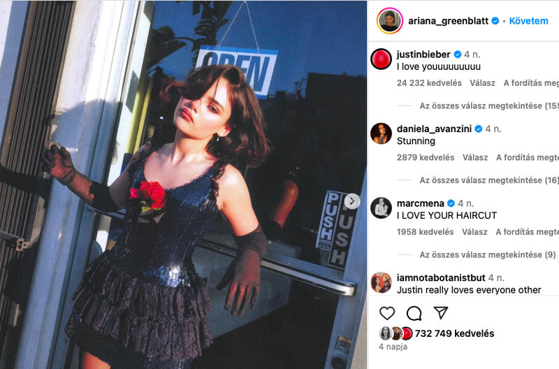 Íme Justin kommentje és az ominózus kép. Tényleg hasonlít Selenára?