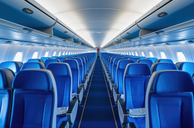 Több oka van, miért kékek a repülőgépek ülései.