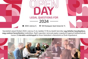 OPEN DAY - Legal Questions for 2024