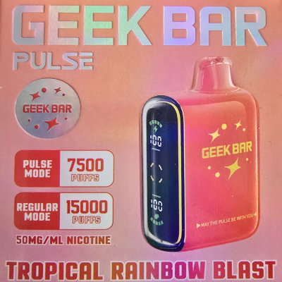 Product GEEK BAR PULSE TROPICAL RAINBLOW BLAST