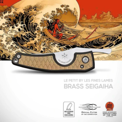 Product CIGAR KNIFE BRASS SEIGAIHA LES FINE LAMES