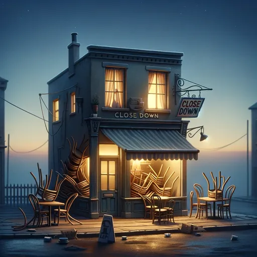 Illustration for Close down