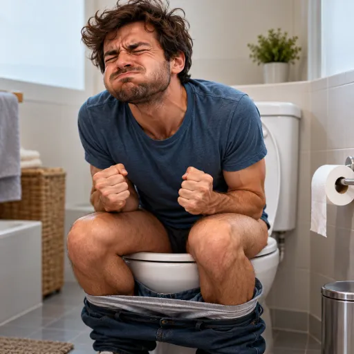 Illustration for constipated
