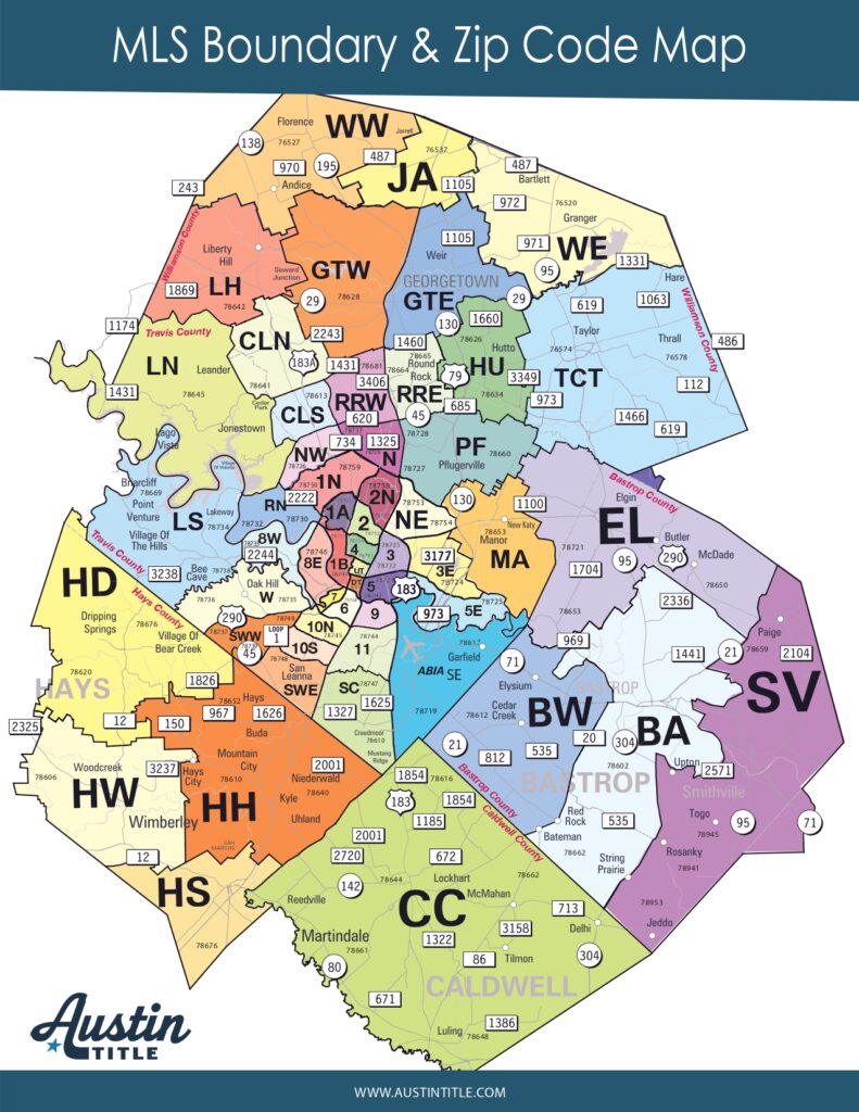 Austin Abor Mls Area Map And Boundaries Bramlett Residential