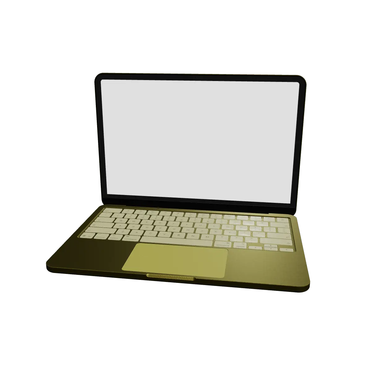 MacBook Neo 3D device mockup