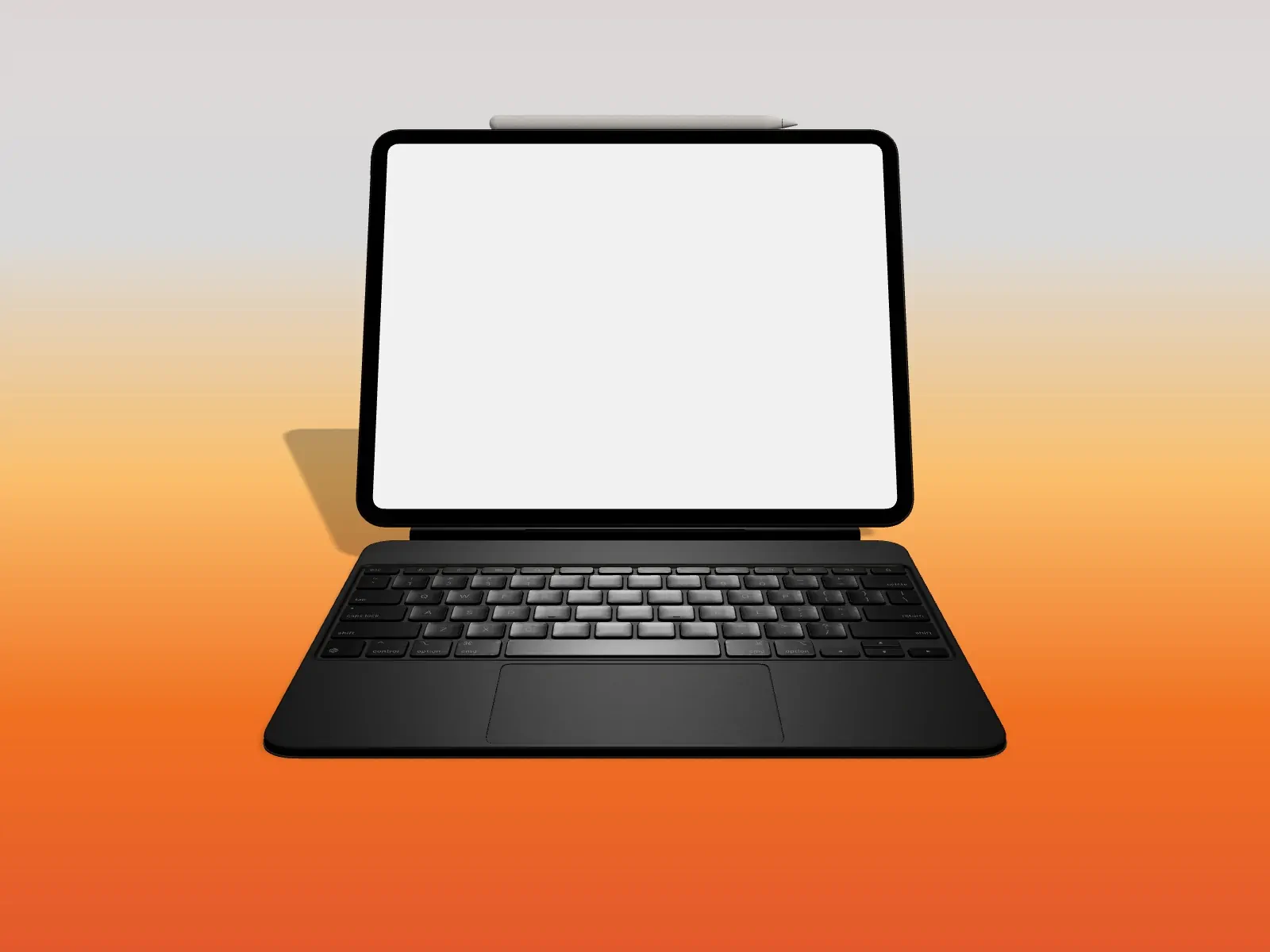 Rotating iPad Pro with case