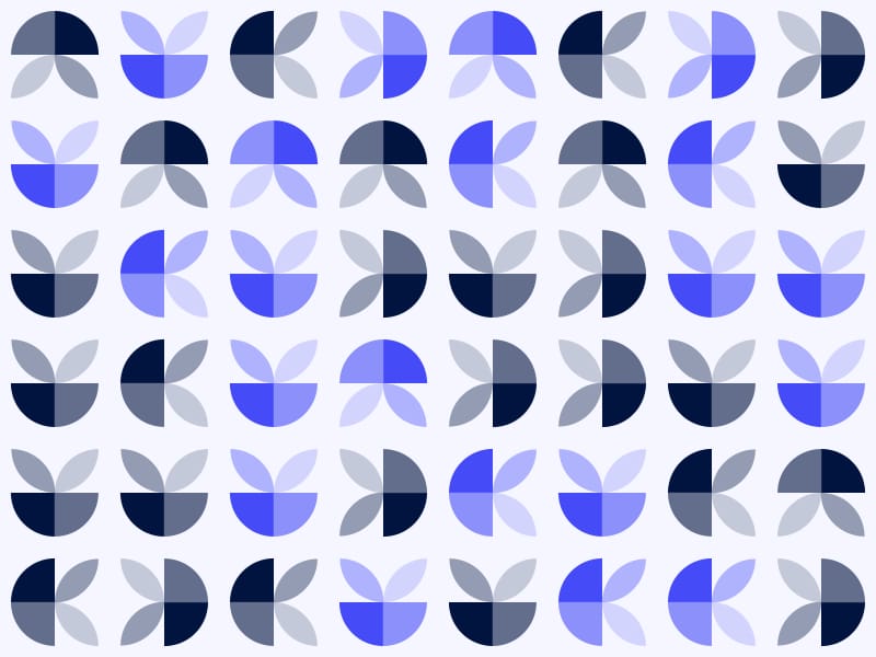 MagicPattern Shape – Symbols blue background pattern in shades of blue