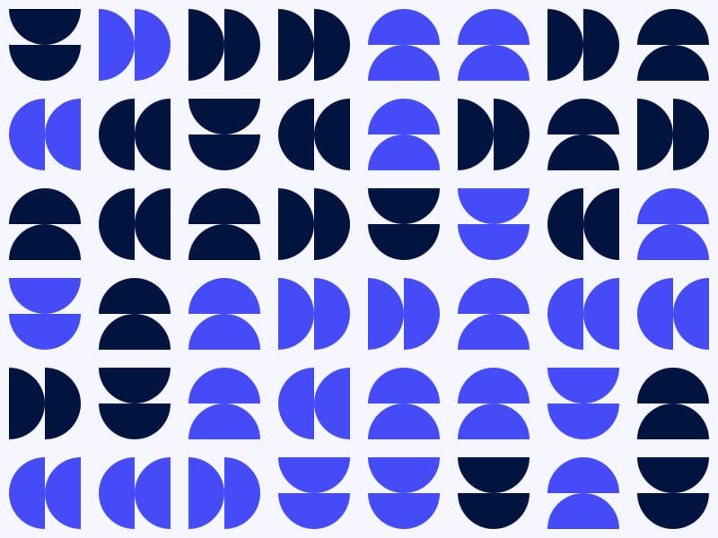 MagicPattern Shape – Symbols blue background pattern in shades of blue