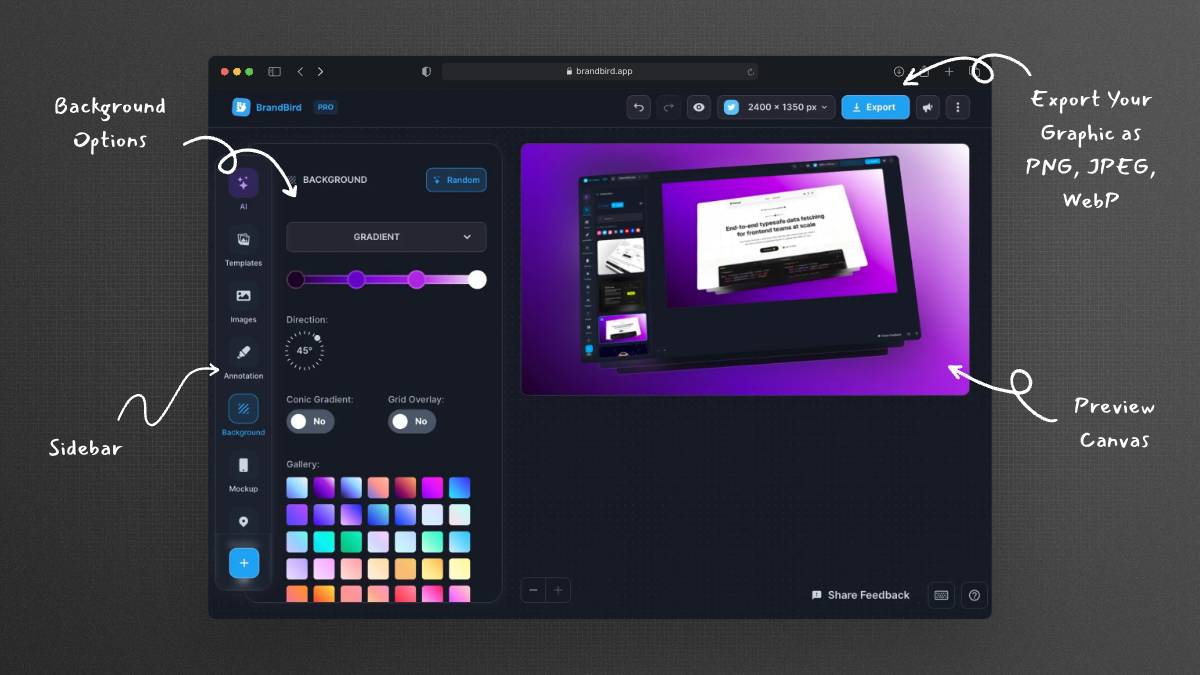 Product Screenshot Annotation