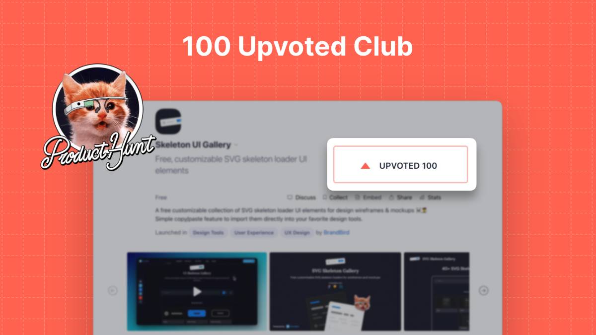 Product Hunt 100 Upvotes