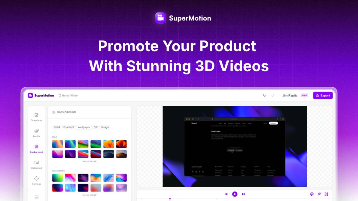 SuperMotion Open Graph (OG) image template preview