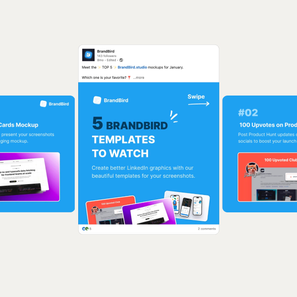 LinkedIn Carousel Generator editor preview