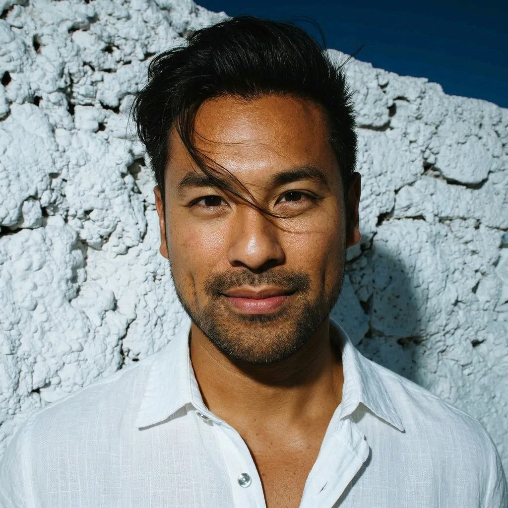 Mediterranean Sun Portrait portrait example with a man