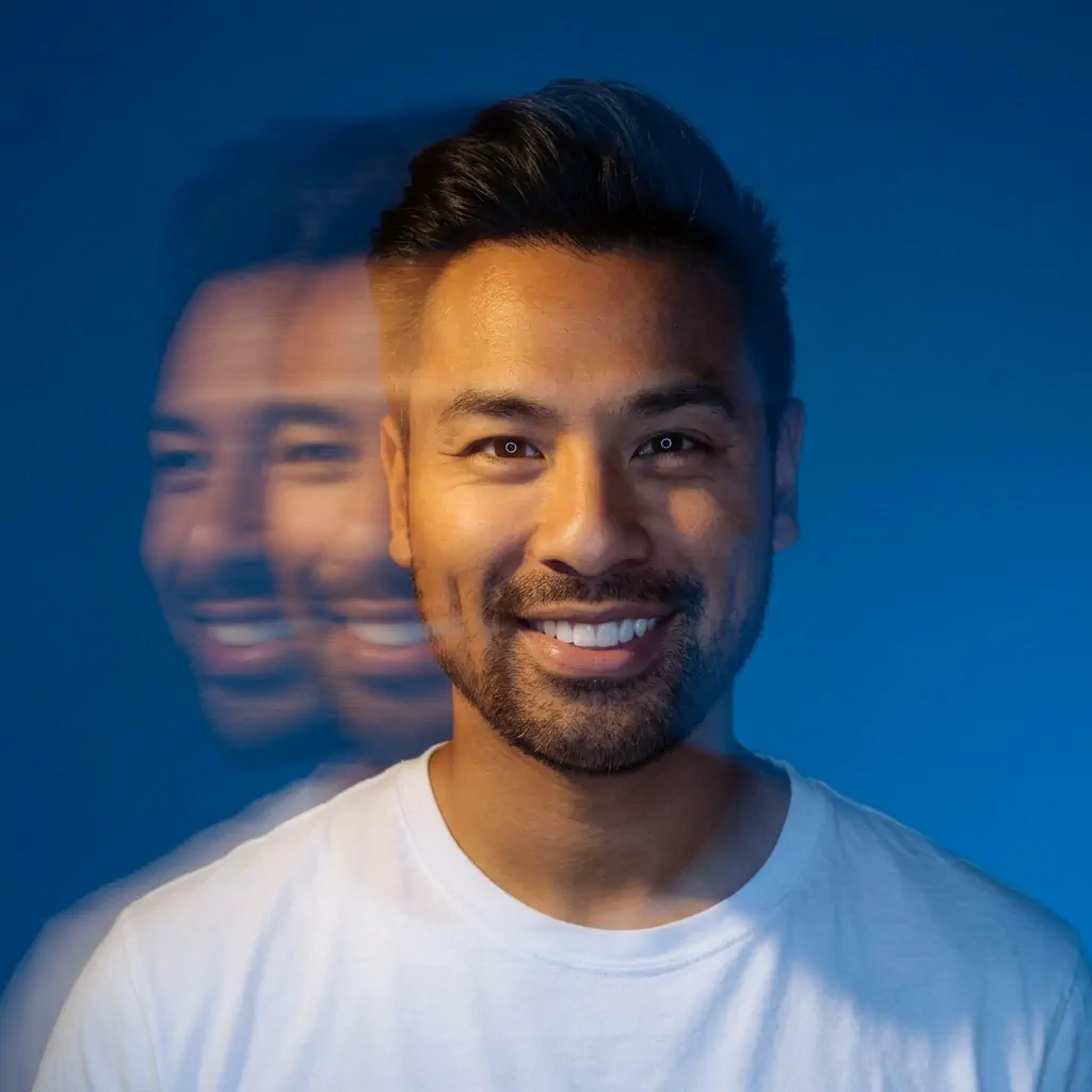 Motion Blur Portrait 2 portrait example with a man