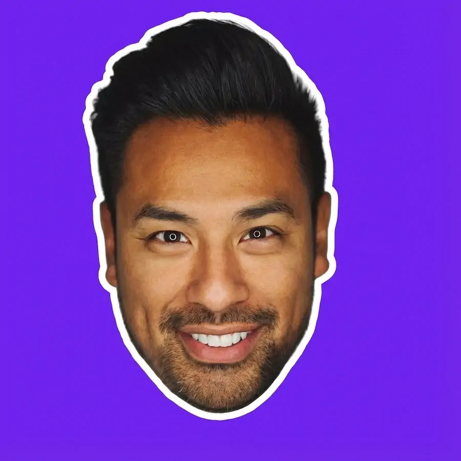 Pop Sticker portrait example with a man