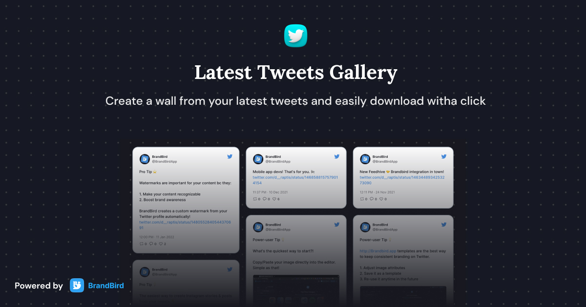 Twitter GIF downloader by BrandBird