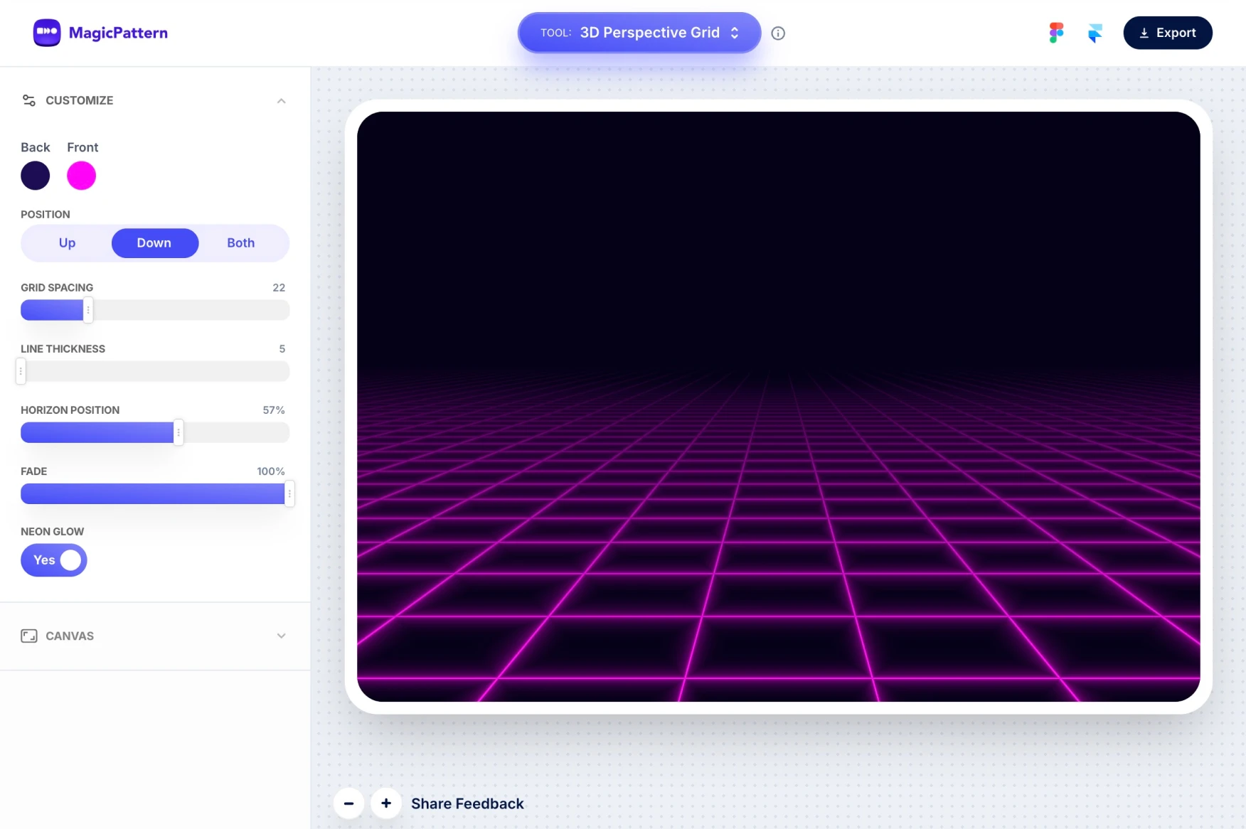 3D Perspective Grid Generator – By the MagicPattern design toolbox