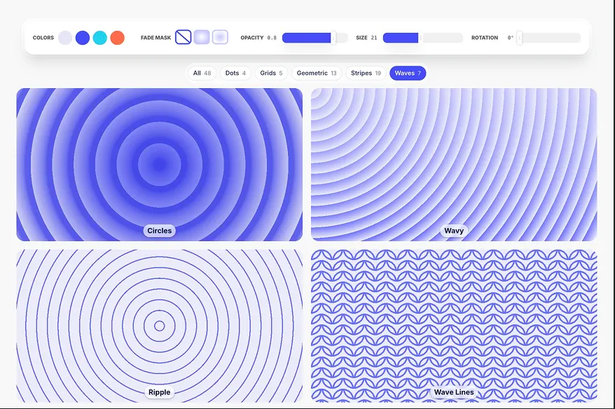 CSS Wave Background Pattern Generator – By the MagicPattern design toolbox
