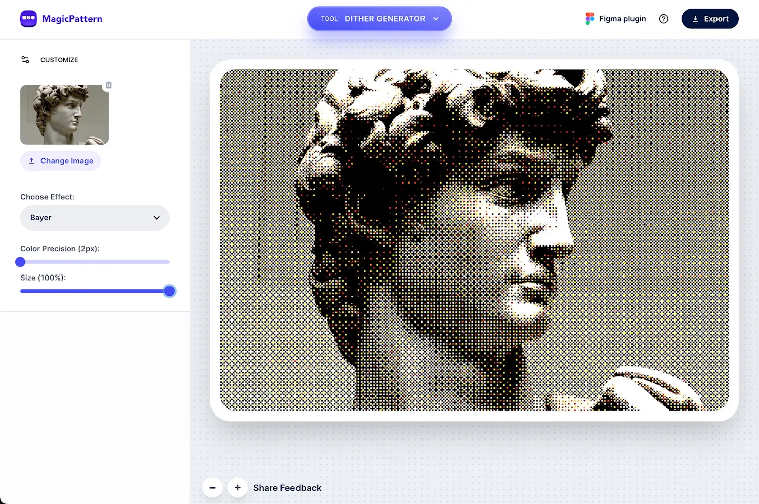 Dither Generator – By the MagicPattern design toolbox