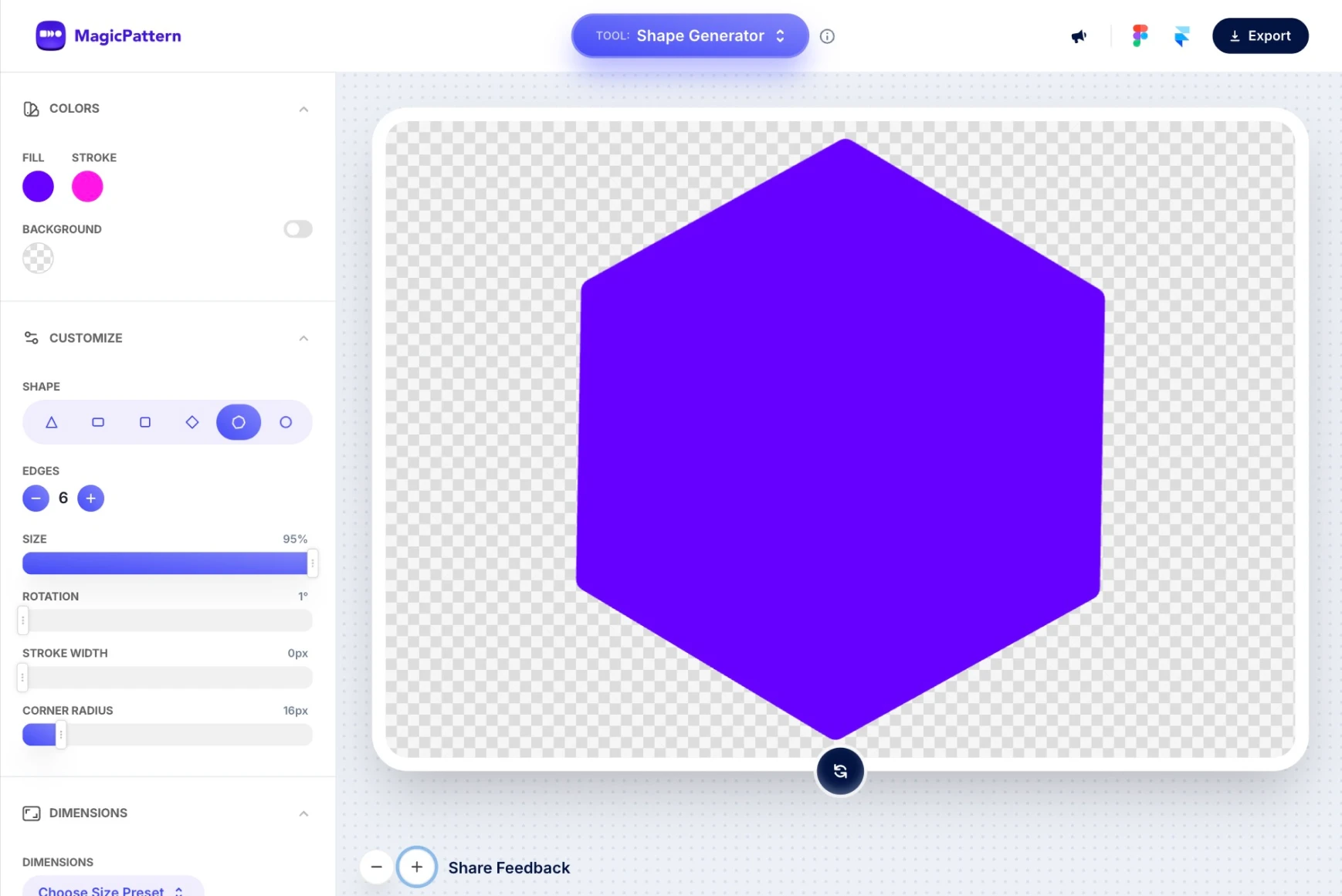 SVG Shape Generator – By the MagicPattern design toolbox