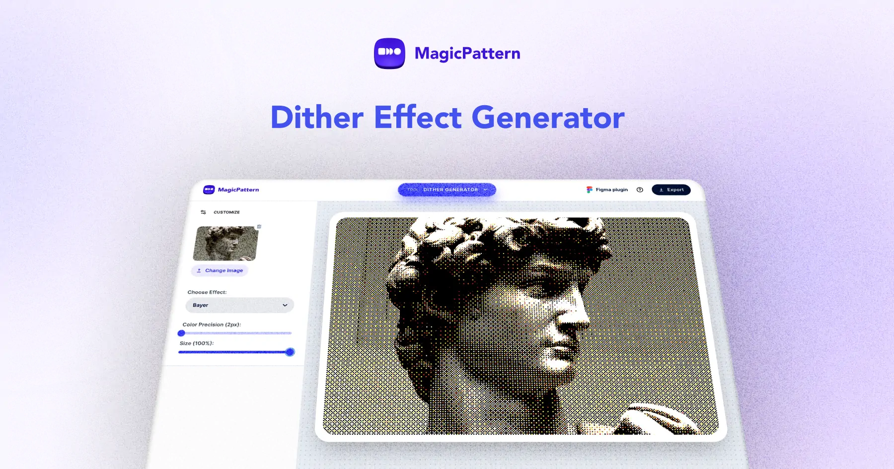 Dither Generator – By the MagicPattern design toolbox