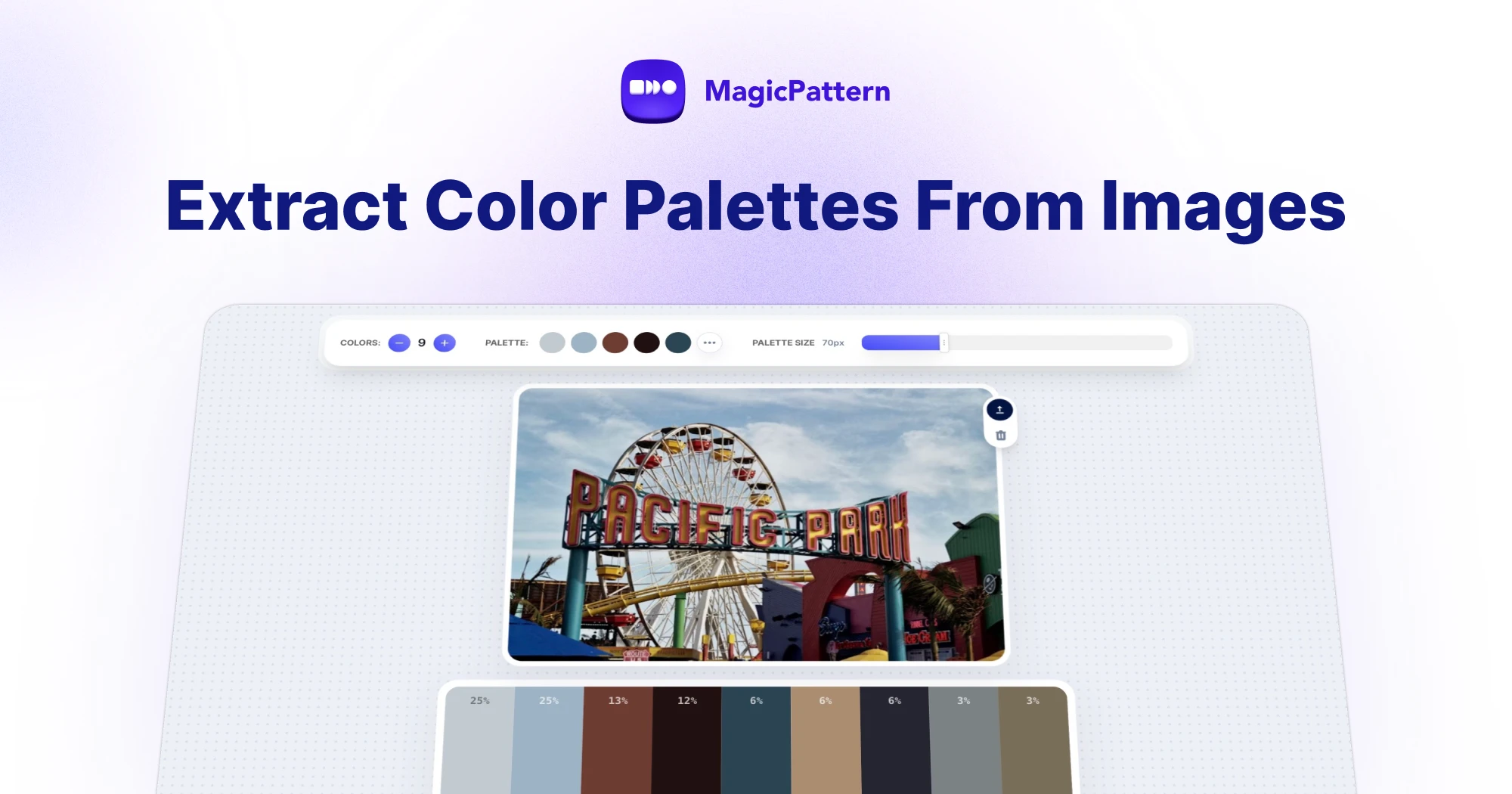 Color Palette Generator From Image – By the MagicPattern design toolbox
