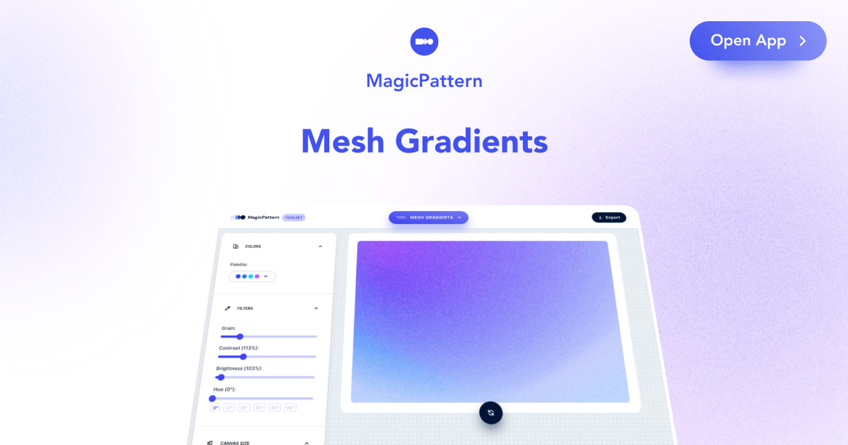 Mesh Gradients Generator by MagicPattern