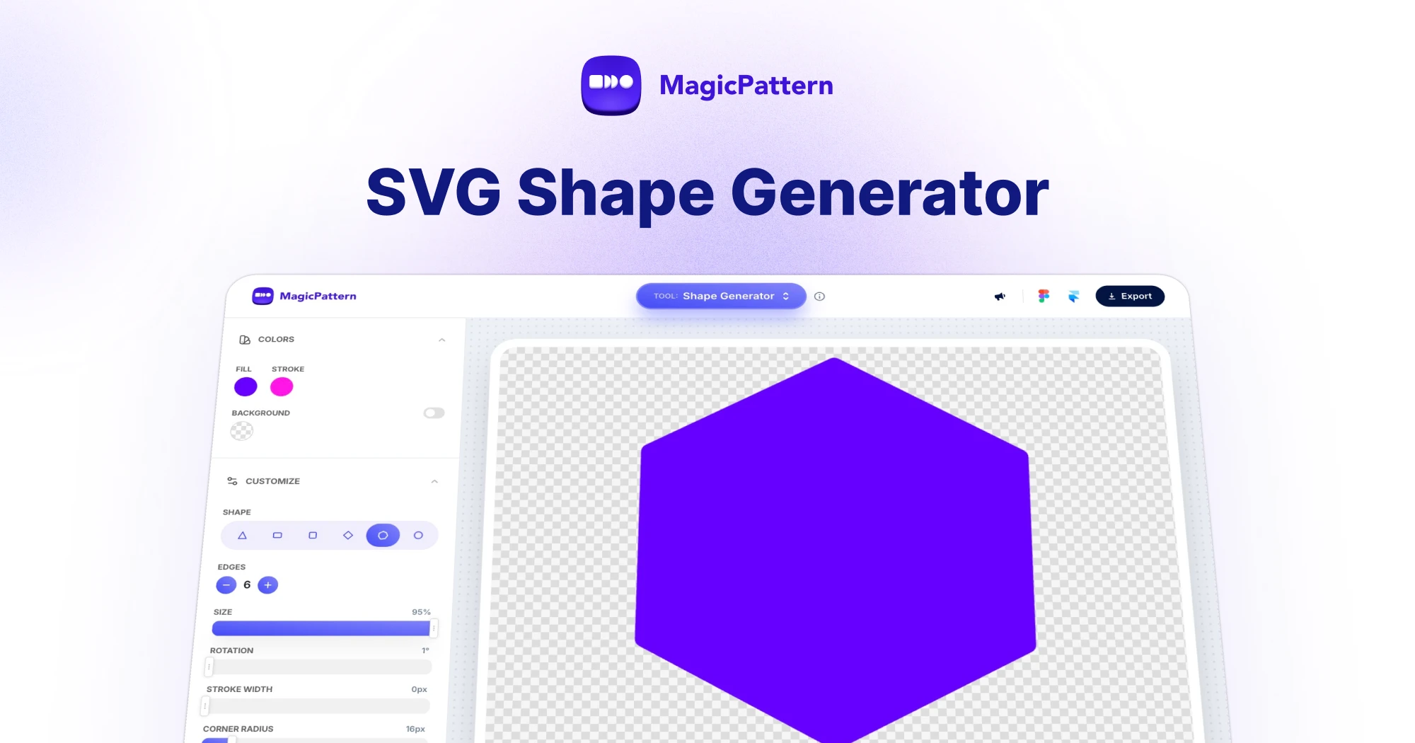 SVG Shape Generator – By the MagicPattern design toolbox
