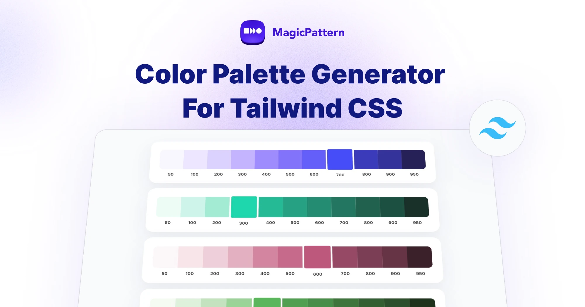 Tailwind CSS Color Palette Generator – By the MagicPattern design toolbox