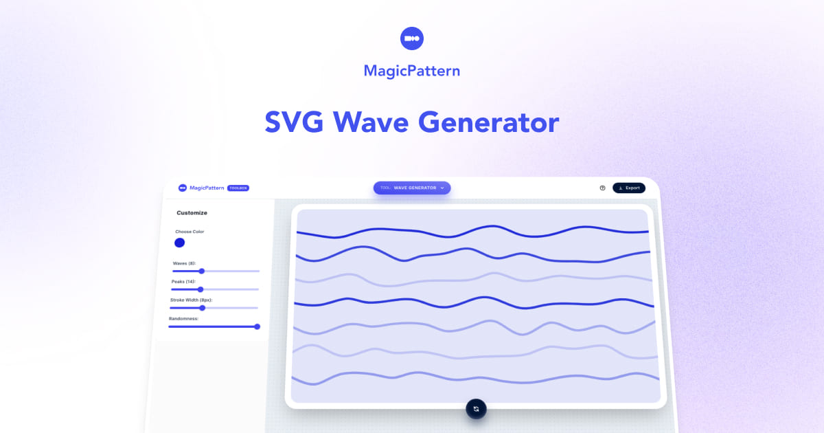 SVG Wave Generator – By the MagicPattern design