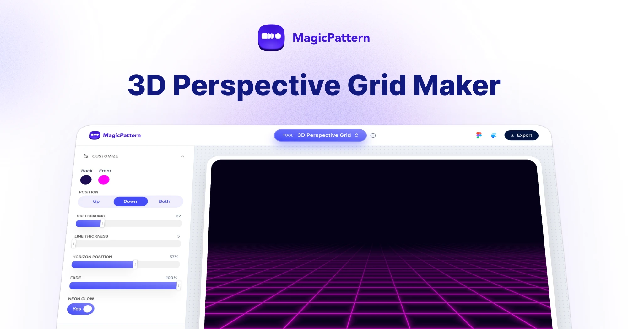 3D Perspective Grid Generator – By the MagicPattern design toolbox