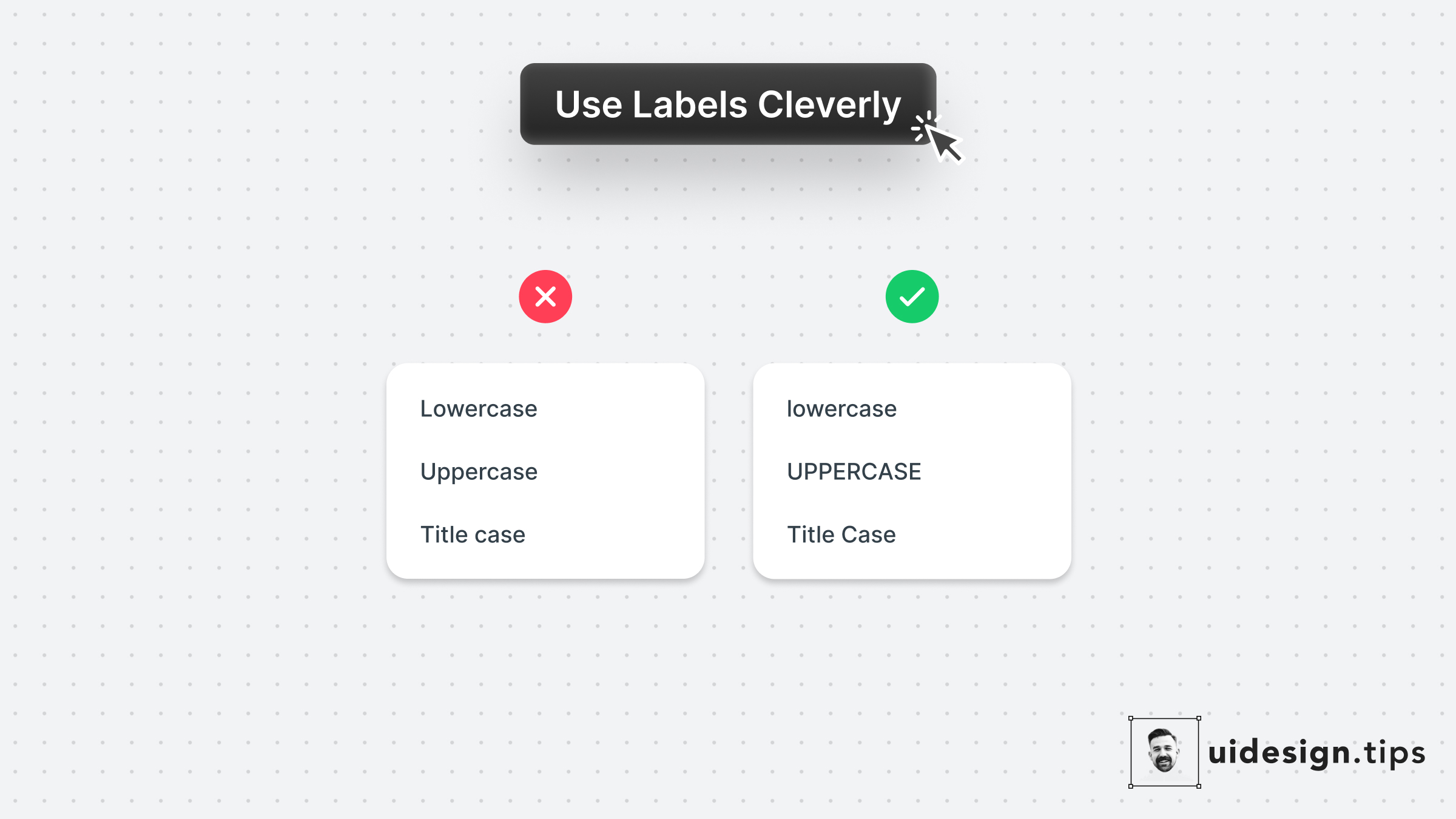 Use Labels Cleverly 1