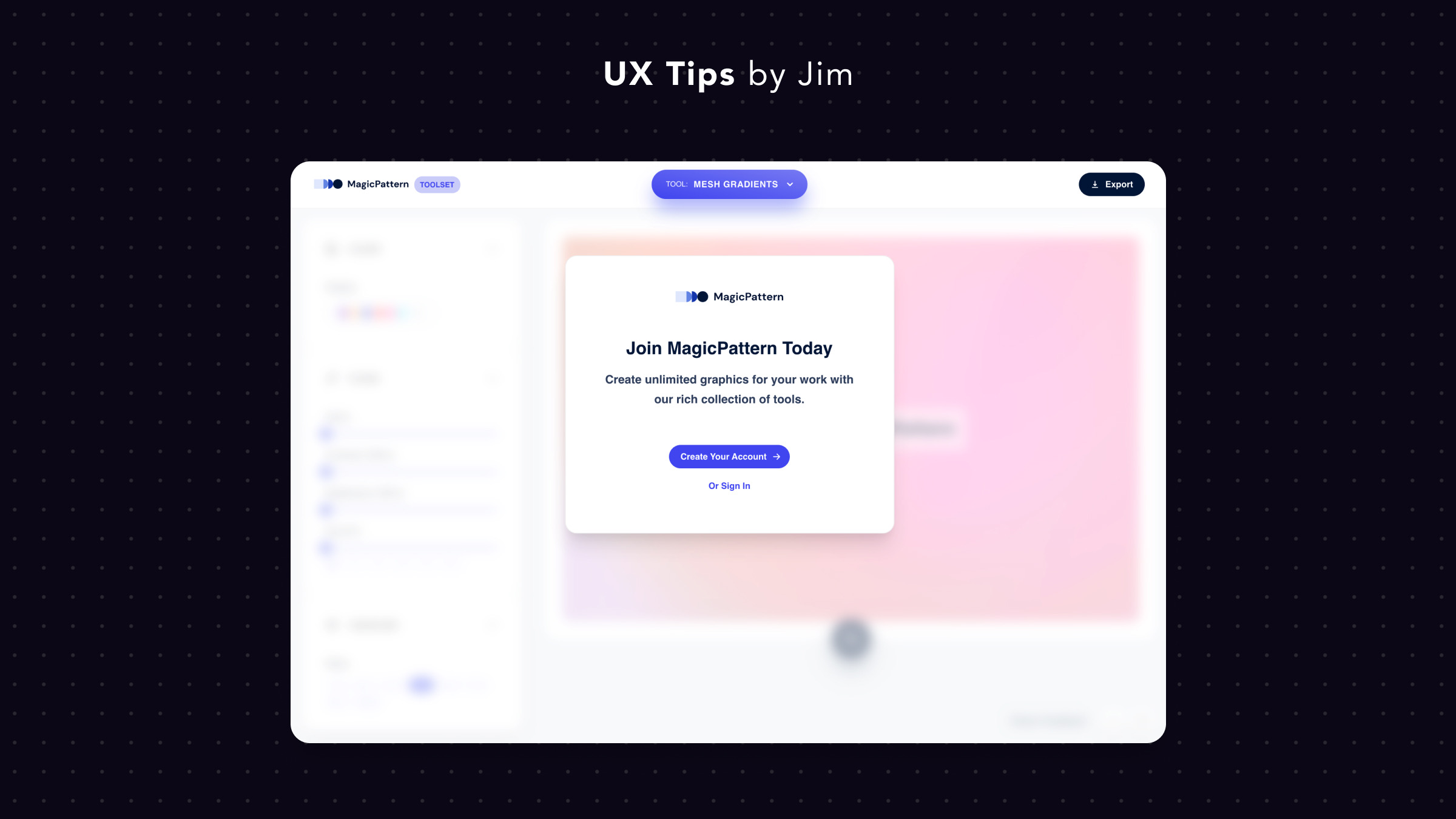 Overlay Modal to Hint Your Product