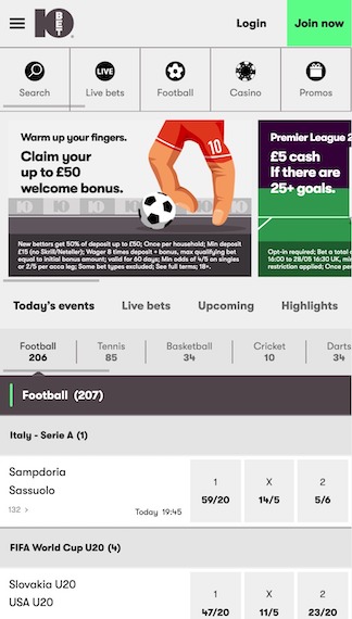 b10Bet Sport UK_screnshot_1