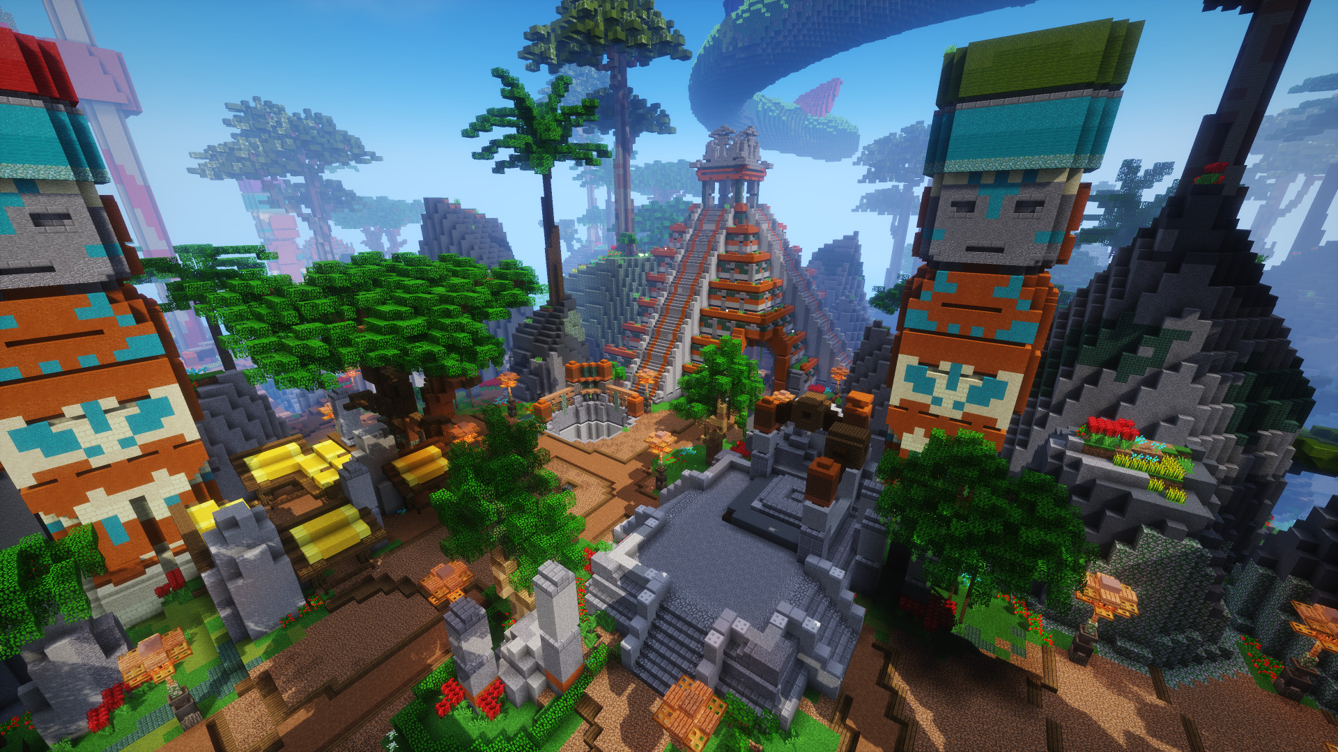 Aztec SkyBlock Spawn