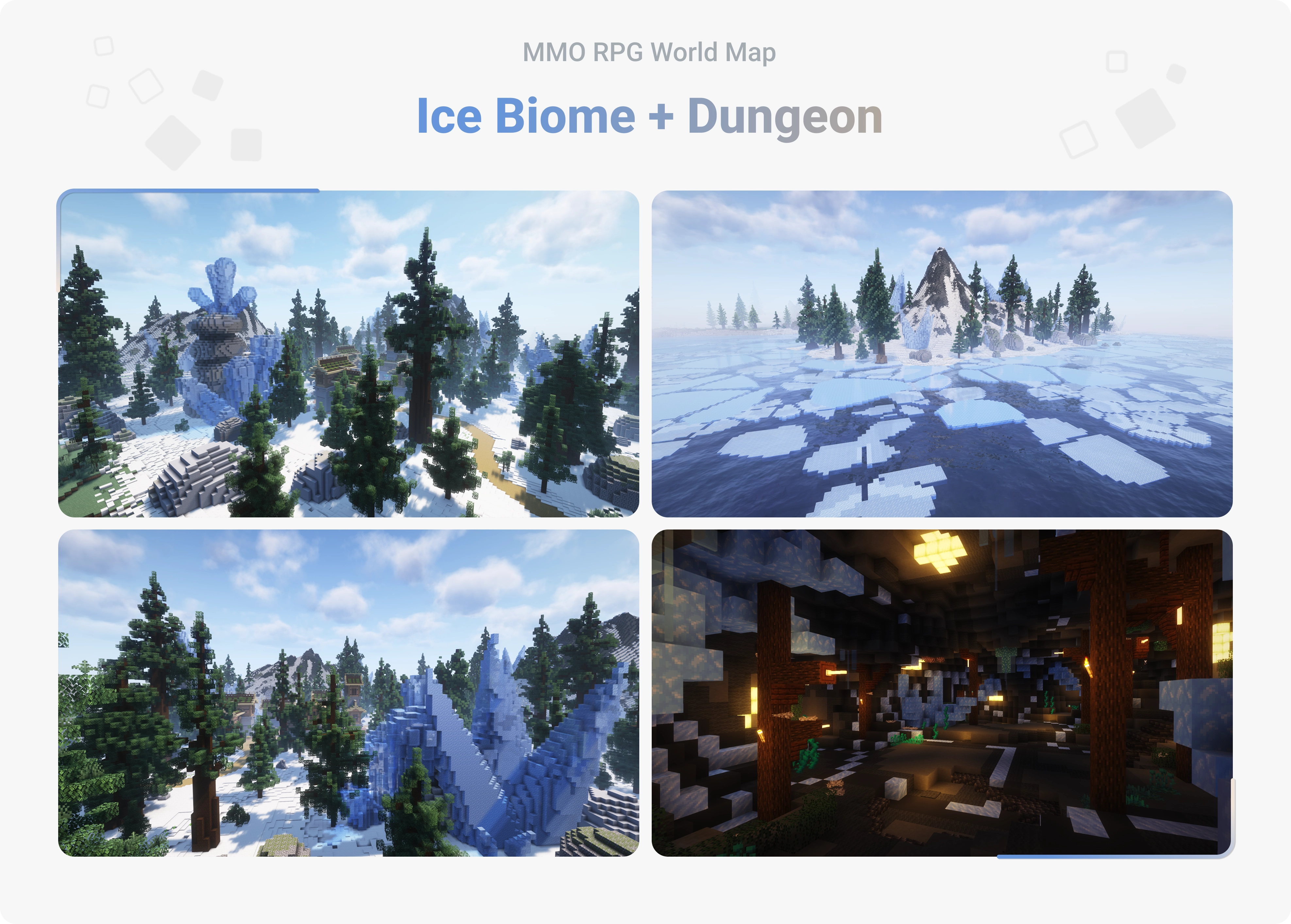 MMO RPG World Map - Ice Biome + Dungeon MMO RPG World Map - Ice Biome + Dungeon