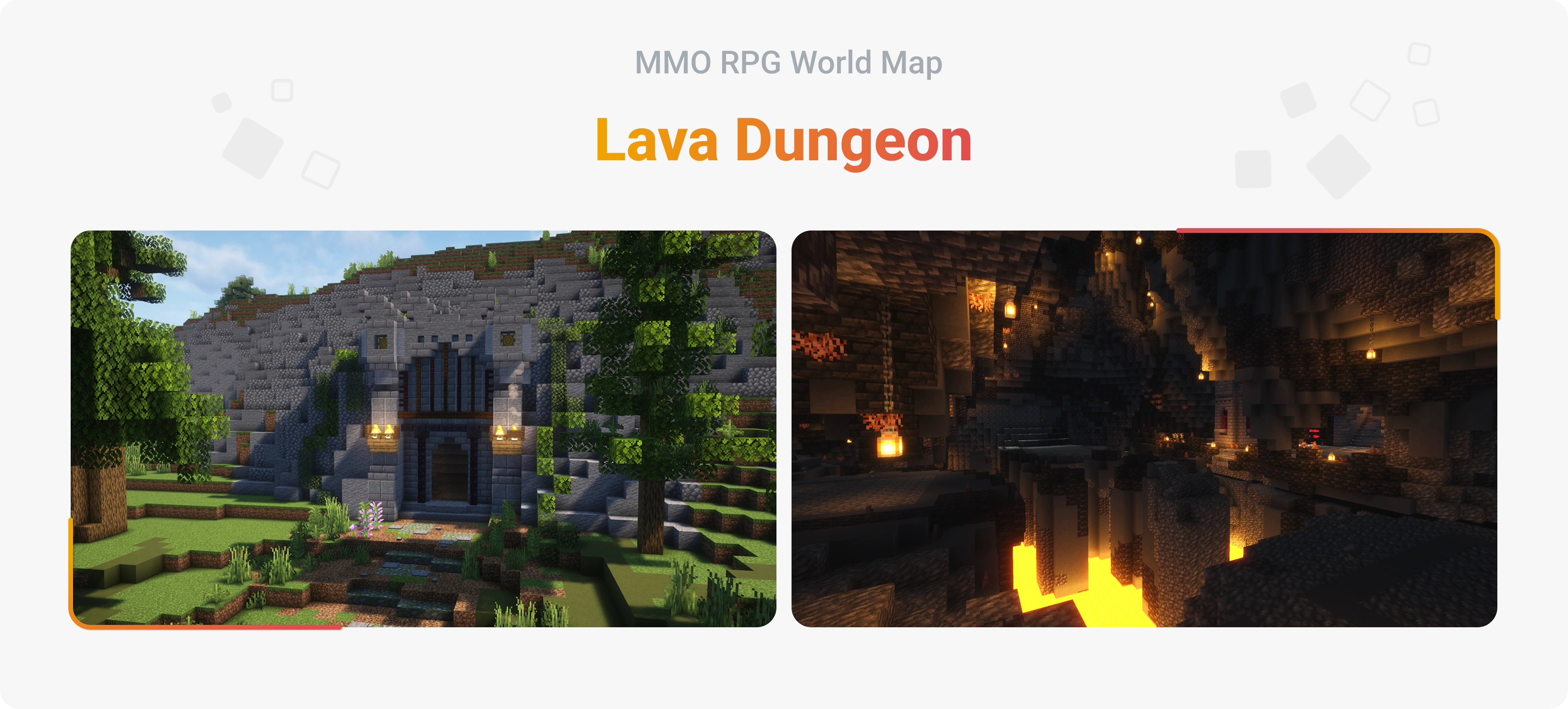 MMO RPG World Map - Lava Dungeon MMO RPG World Map - Lava Dungeon