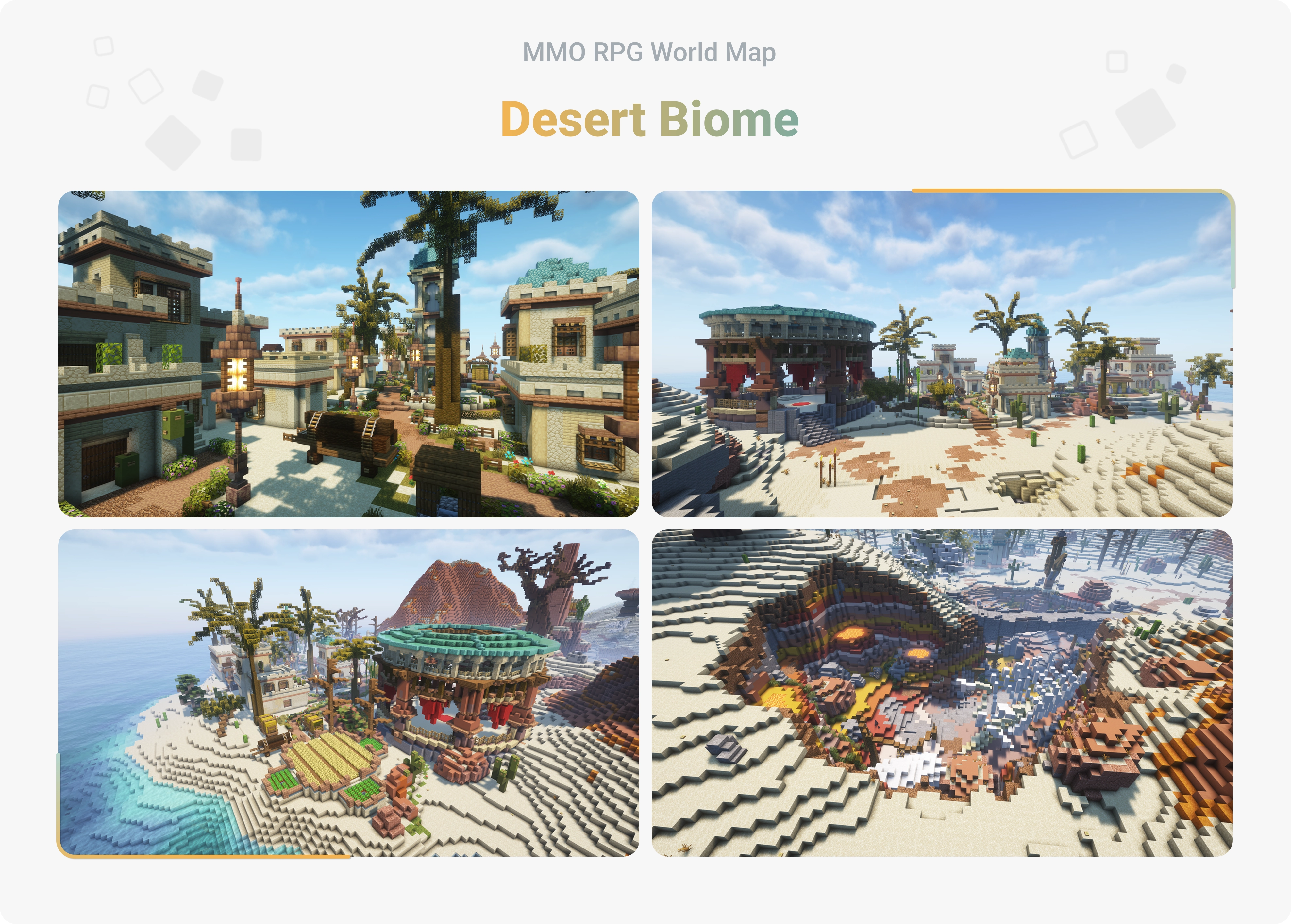 MMO RPG World Map - Desert Biome MMO RPG World Map - Desert Biome