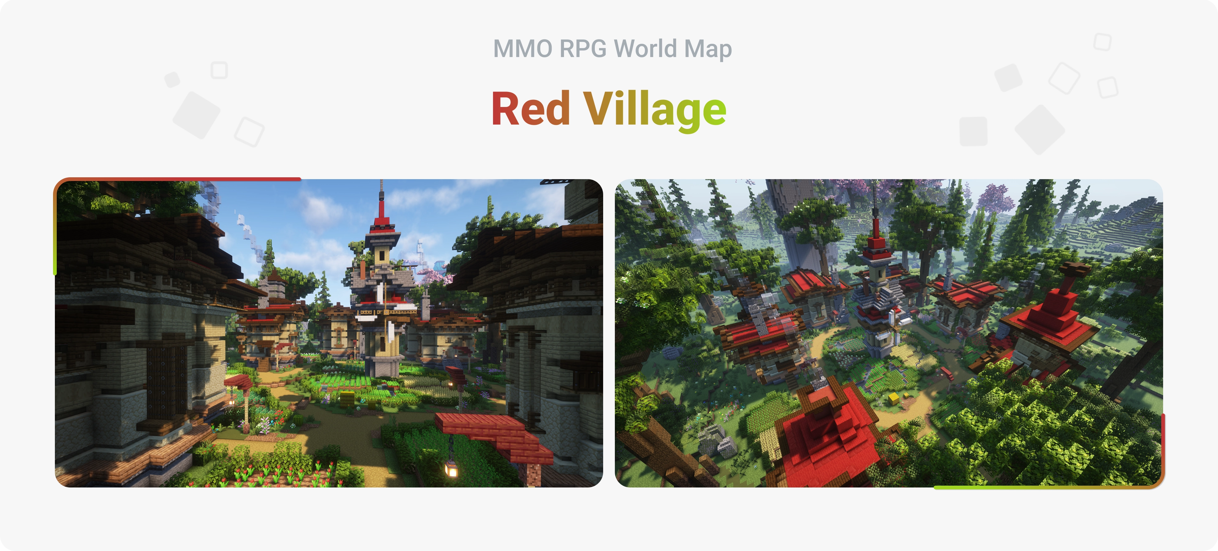 MMO RPG World Map - Red Village MMO RPG World Map - Red Village